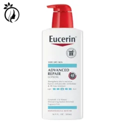 Eucerin Advanced Repair Body Lotion for Very Dry Skin, Unscented Lotion Formulated with Ceramides, 16.9 Fl Oz Bottle