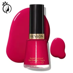 Revlon Super Lustrous Nail Polish, Chip-Resistant & Longwear Formula, High Shine Finish, 270 Cherries In The Snow, 0.5 fl oz