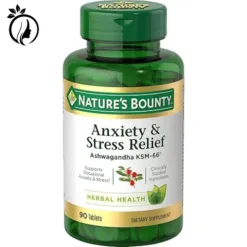 Nature's Bounty Stress Relief, Ashwagandha KSM-66, Supports Occasional Stress Relief, Dietary Supplement, Tablets, 90 Ct